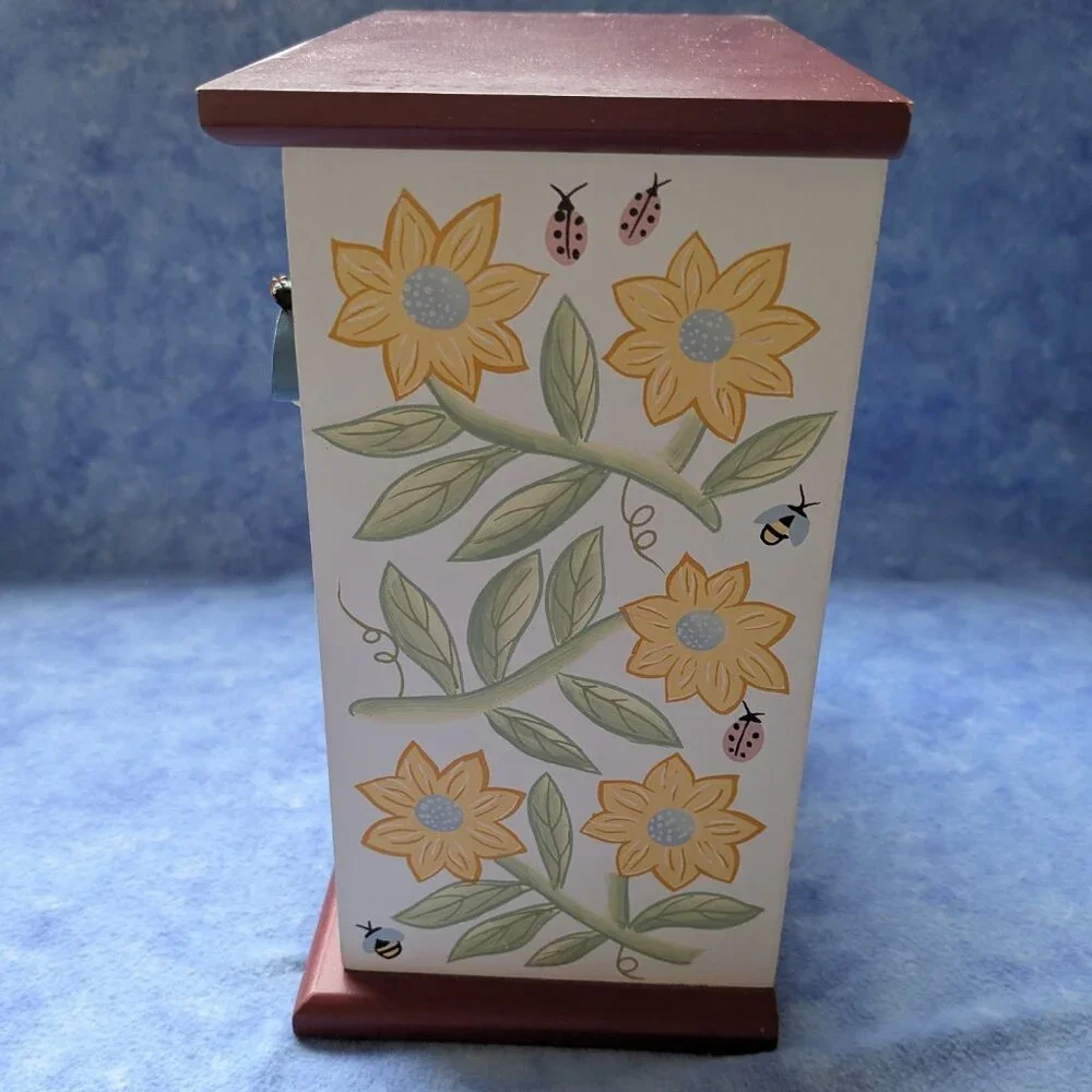 Unique painted tabletop storage